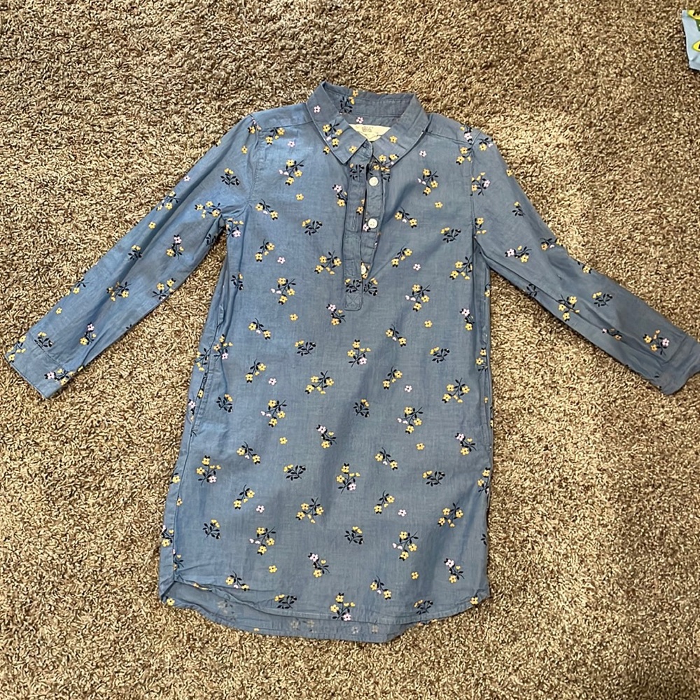 Casual Long Sleeve Floral Dress
